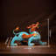 Superbe figurine Pixiu en laiton faite à la main - œuvre d'art décorative
