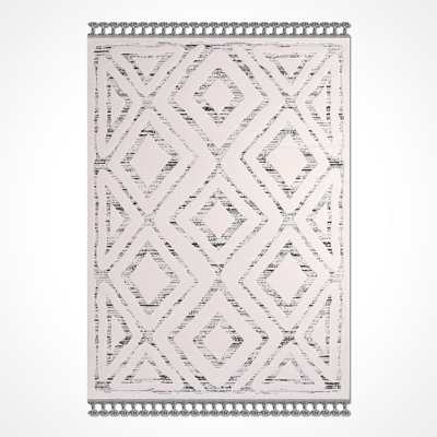 Tapis beige moderne lavable à la machine