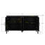 Buffet antique 4 portes, buffet réglable pour cuisine avec tablette, salon (Antique