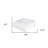 Queen White Cotton Woven Chevron Blanket