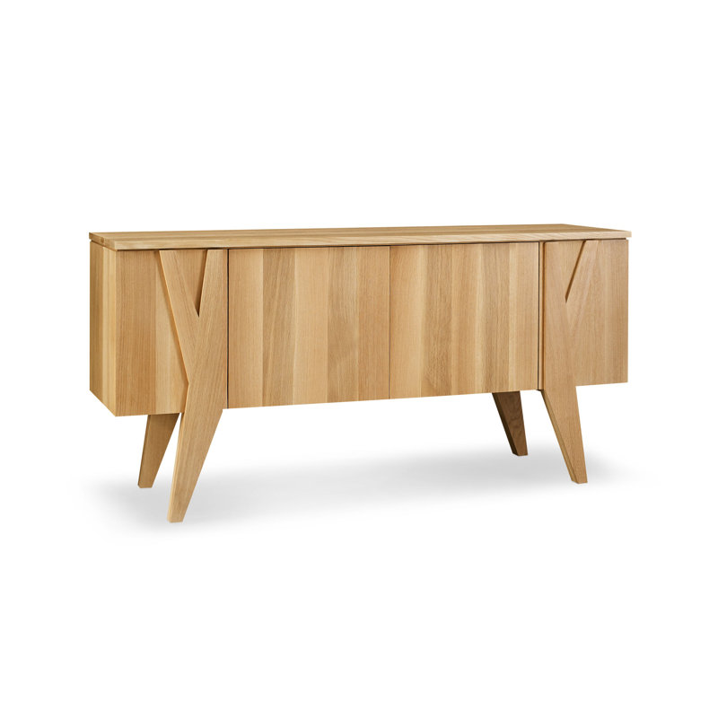 Yarrow 70.5 in. W Solid Wood Sideboard, Natural