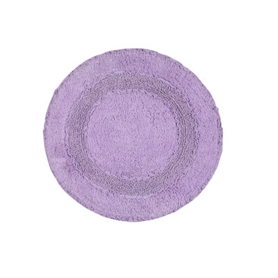Plush Cotton Round shape bath Rug