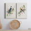 «Spring Song Gray Jay», ensemble de 2 reproductions d'art texturé sur toile tendue-73934224