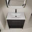 Meuble-lavabo de salle de bain avec lavabo en céramique-366073829