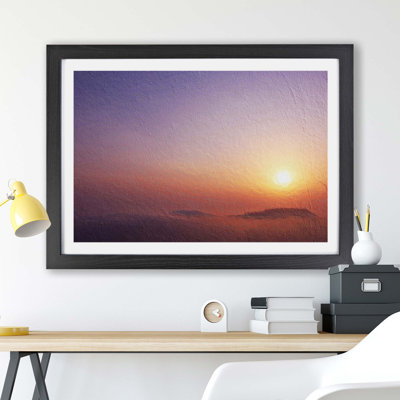 Sunrise above the Mountains - Framed Print