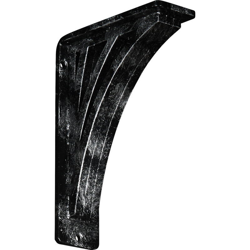 Support en fer forgé Nevio, Argent antique, H 8 po x l 2 po x P 5,5 po