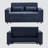 61" Convertible Pull-Out Sleeper Sofa Bed – Modern Loveseat With Adjustable Backrest & Built-In Storage-1402820182