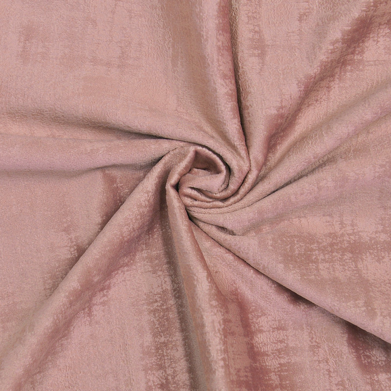 Textured Velvet Throw Pillow Cover, Withered Rose