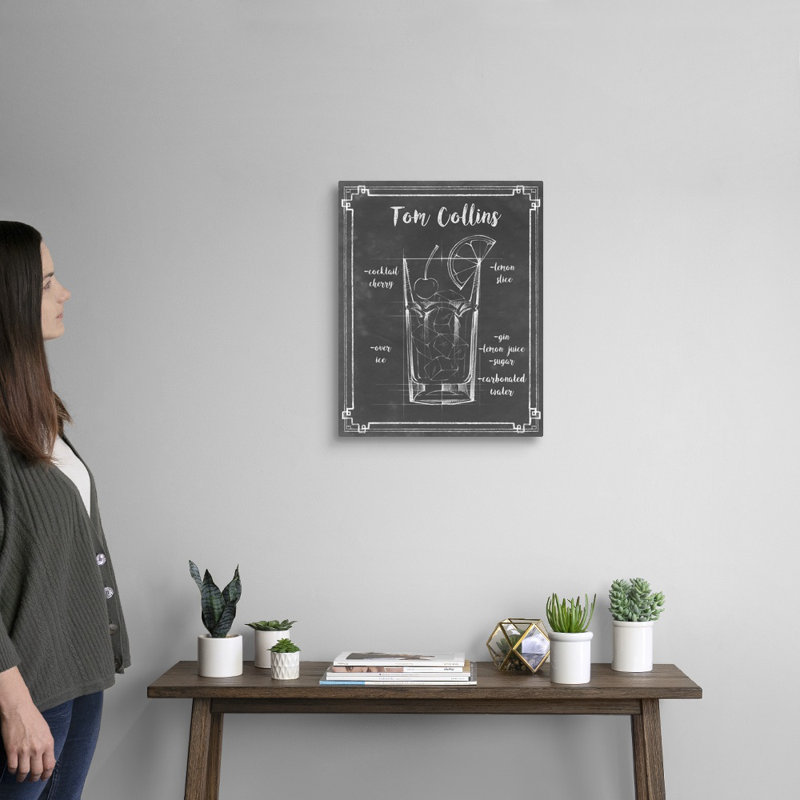 Mixology II - impression sur toile, Toile tendue, H 20 po x l 16 po x P 1,25 po