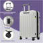 Ensemble de 3 valises à ouverture frontale, valise de transport rigide avec port USB, bagage extensible avec poignée à roulettes, verrou TSA