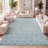 Kemesha Moroccan Beni Souk Turquoise/Cream Rug-2282315