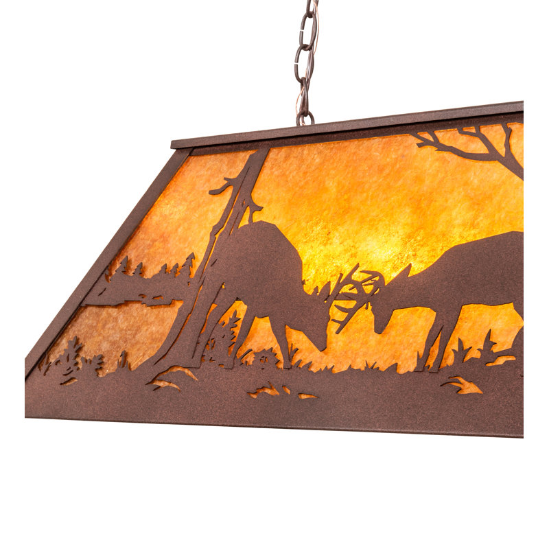 Priscila 6 - Light Distressed Rust Kitchen Island Pendant