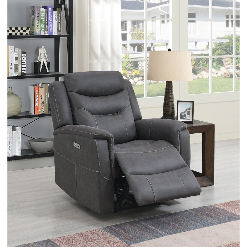 Cenya 87cm Wide Standard Recliner, Grey