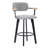 Swivel Upholstered 25.59"" Bar Stool with solid Wood Frame-1981216504