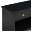 Console Quorra Retro avec tiroirs de rangement et paniers amovibles en jacinthe d'eau-126015568