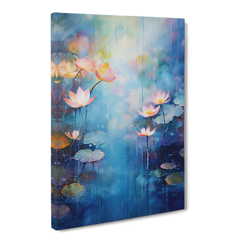 Water Lily Pond Abstract No.2 - Print, 76cm H x 50cm W x 3cm D