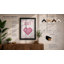 Pixel Heart Love Retro - Framed Print-318479889-318479887