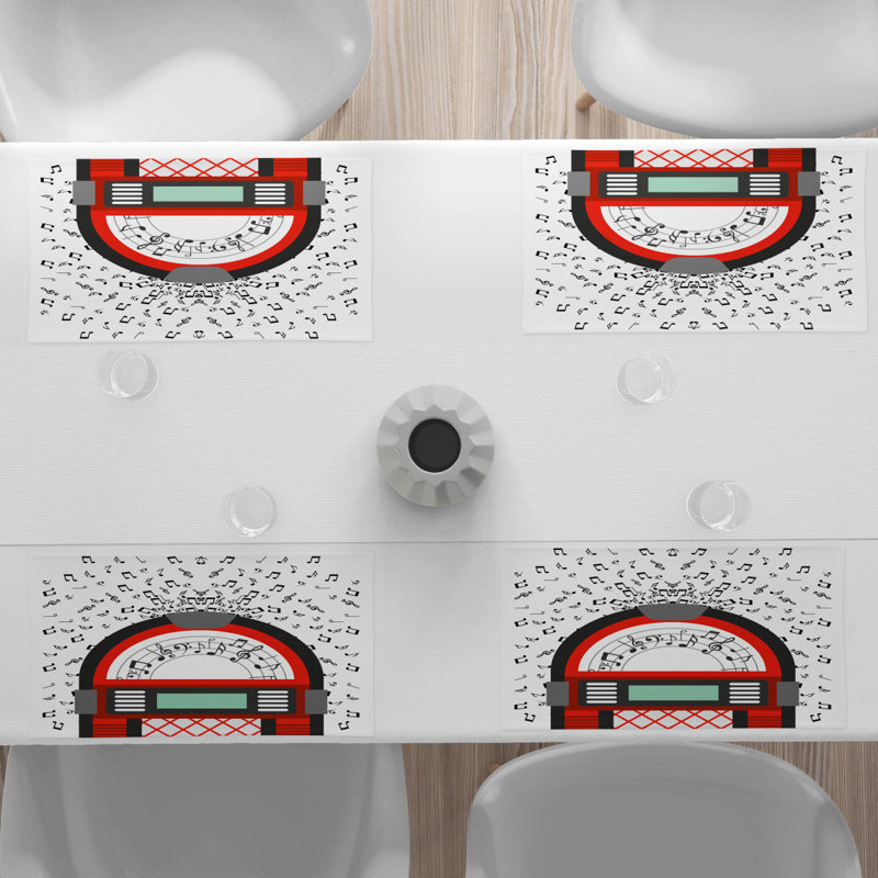 Polyester Abstract Rectangle Placemat