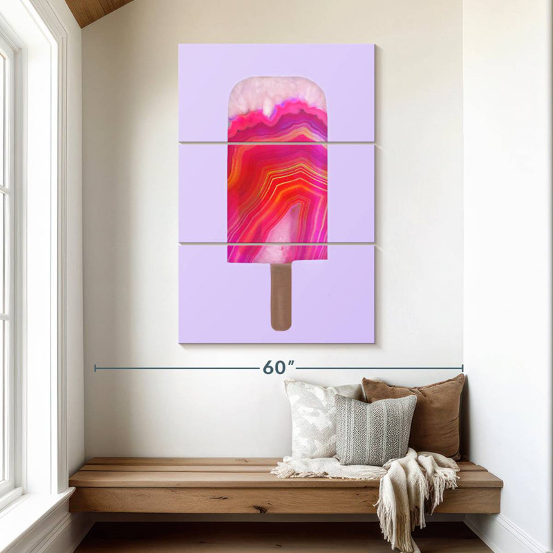 Agate Popsicle, 50" H x 32" W