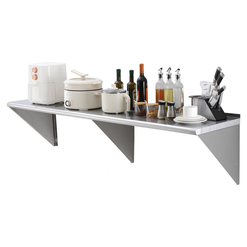 Heavy Duty Stainless Steel Wall Mounted Kitchen Shelf