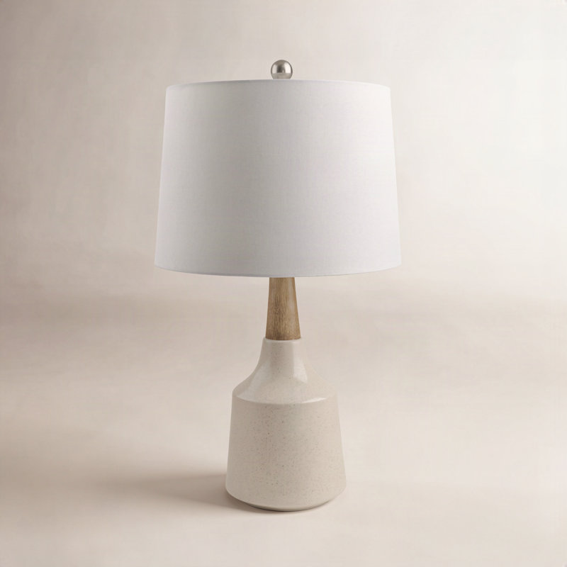 Scotia 1-Light Table Lamp, Cream, Beige