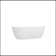 67'' Glossy Acrylic Freestanding Soaking Bathtub With Classic Slotted Overflow And Toe-Tap Drain In Chrome