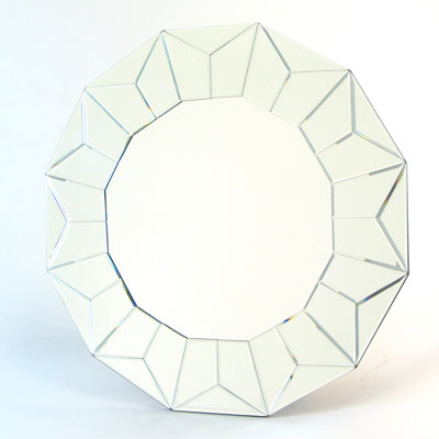 Resa Glass Round Mirror