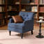 Fauteuil club en velours côtelé Mid Century Modern-680901333