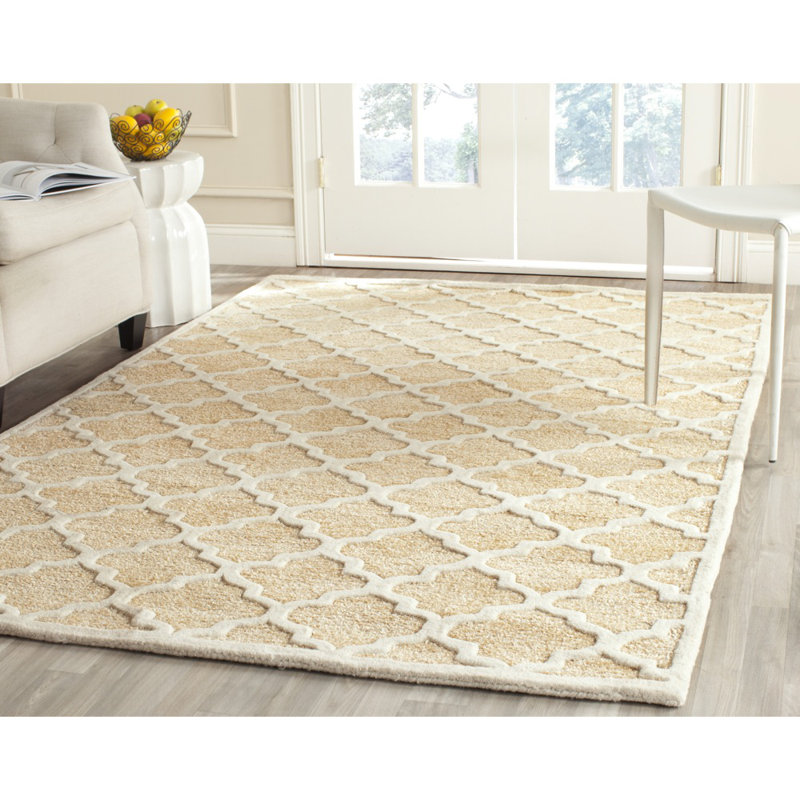 Tapis géométrique touffeté à la main Precious, Rectangle 4 pi x 6 pi