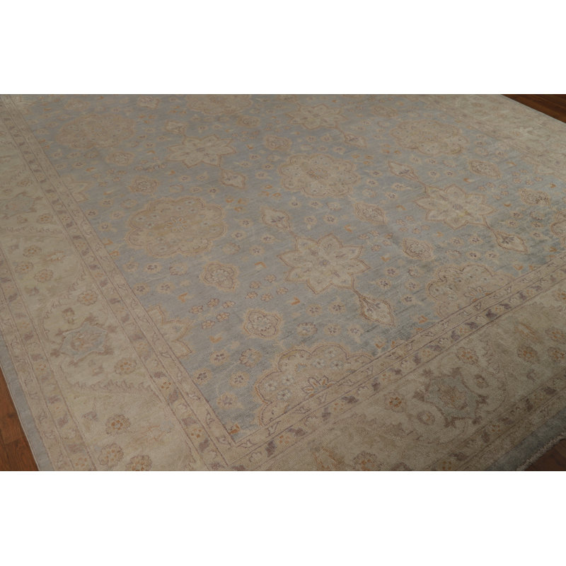 Vegetable Dye Oushak Turkish Area Rug 9x12