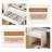 New Large Mirror Vanity Desk For Bed Room  , Modern Makeup Vanity Set With Power Outlet And Hair Dryer Holder, 5 Drawers , 3 Lighting Color Adjustable Dressing Table For Bedroom, White Color