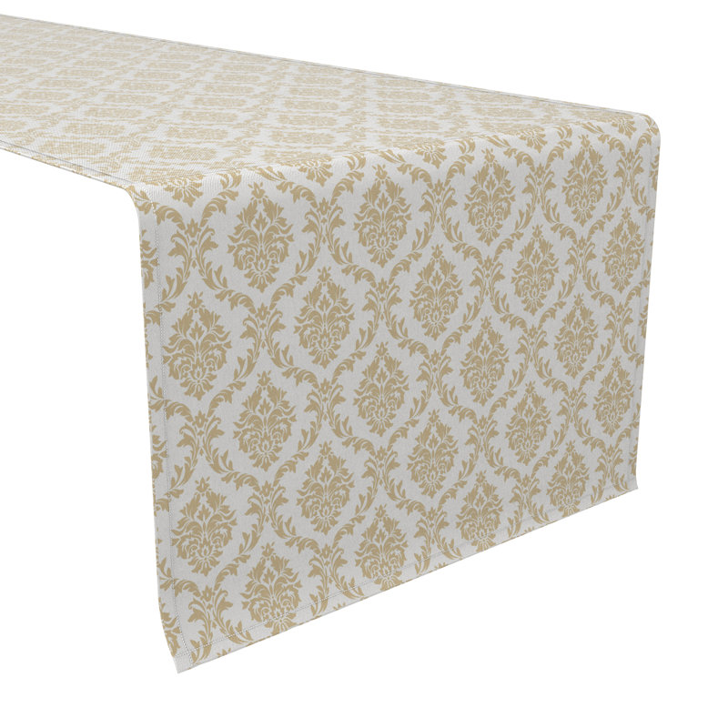 Rectangular Geometric Cotton Twill Table Runner