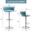 Tabouret de bar pivotant avec dossier Ginko-882844525-879315297