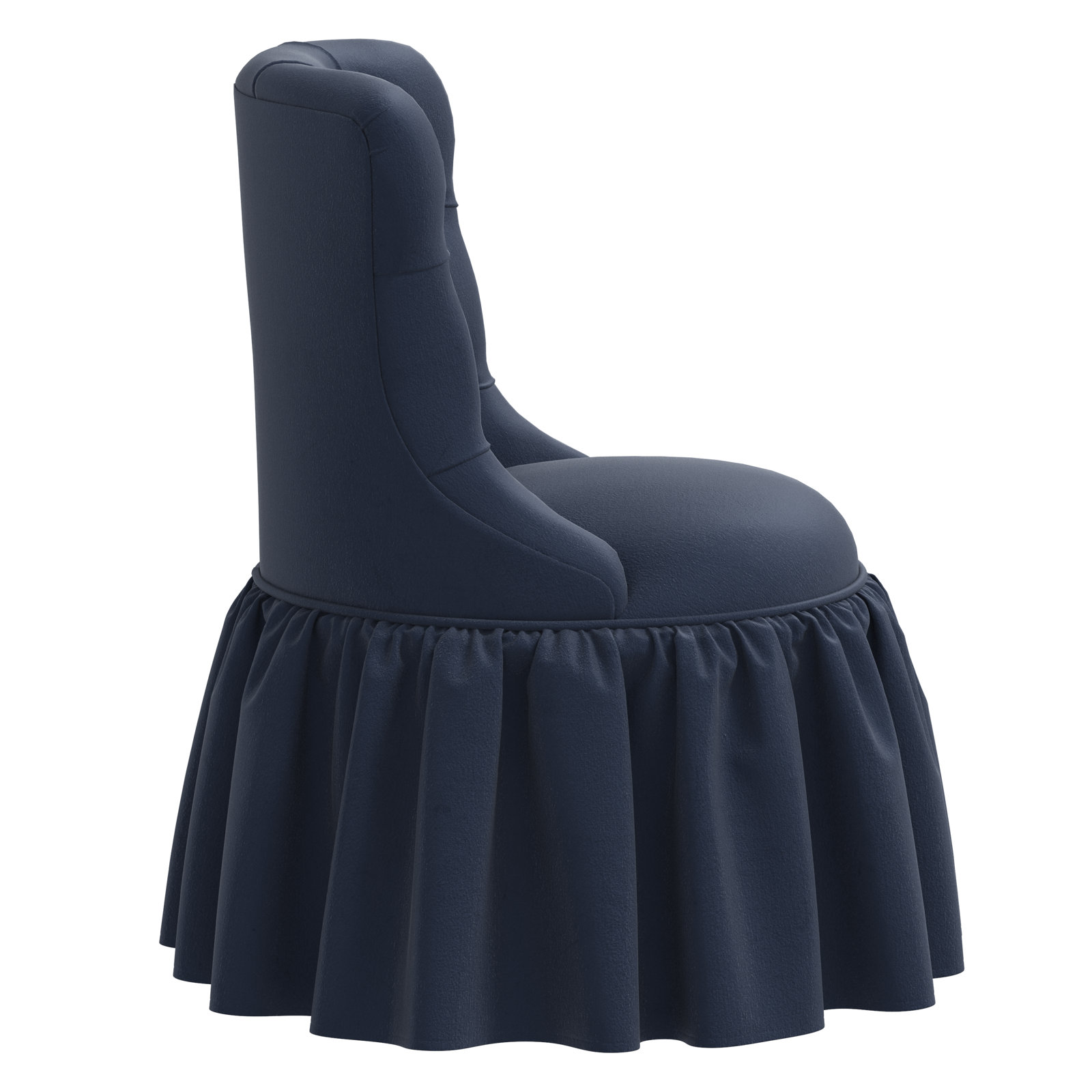 Minnie Side Chair, Classic Ink Performance Velvet
