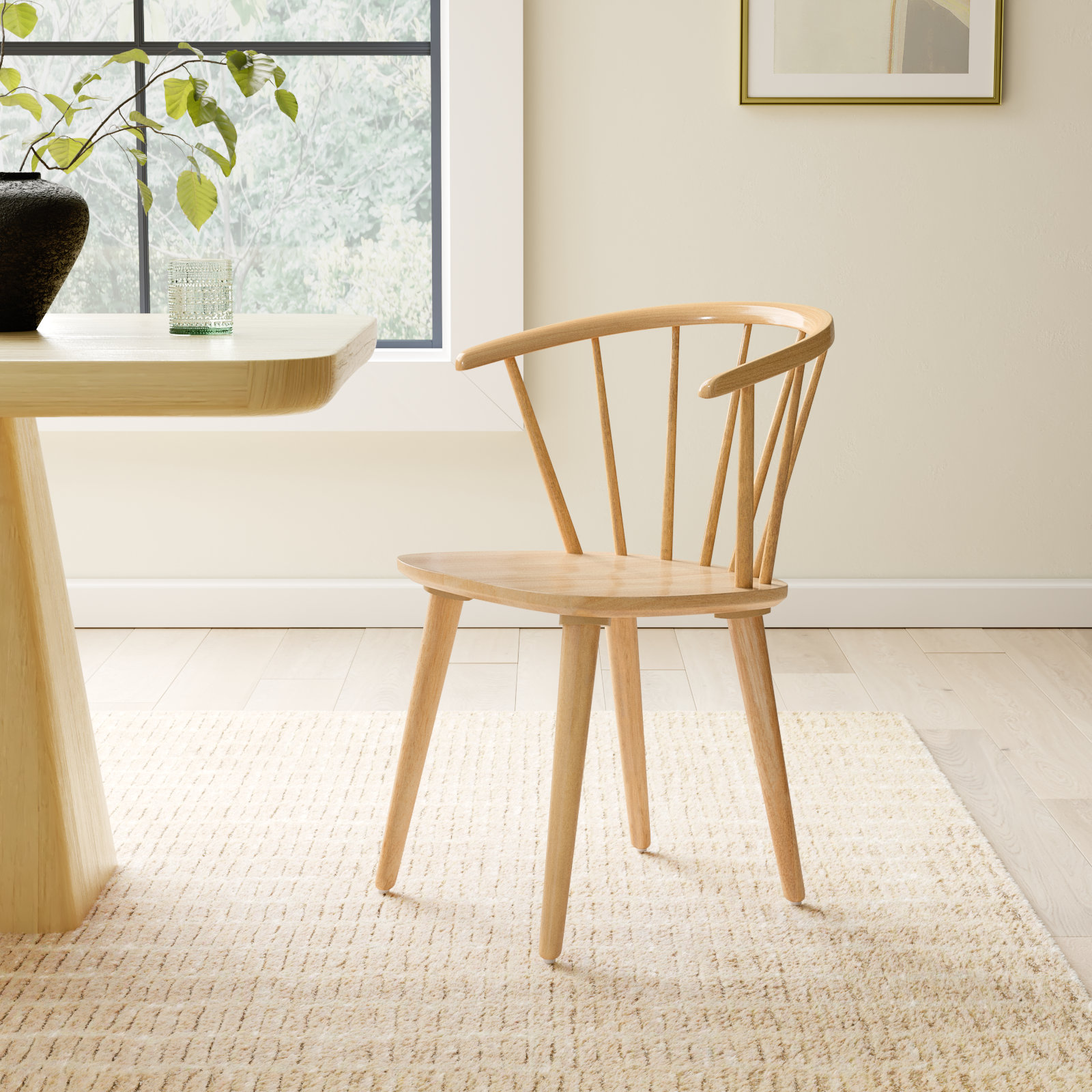 Sheffield Solid Wood Dining Chair, Natural