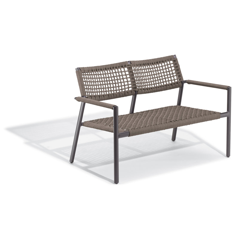 Eiland 47.25'' Wide Powder Coated Aluminum Loveseat