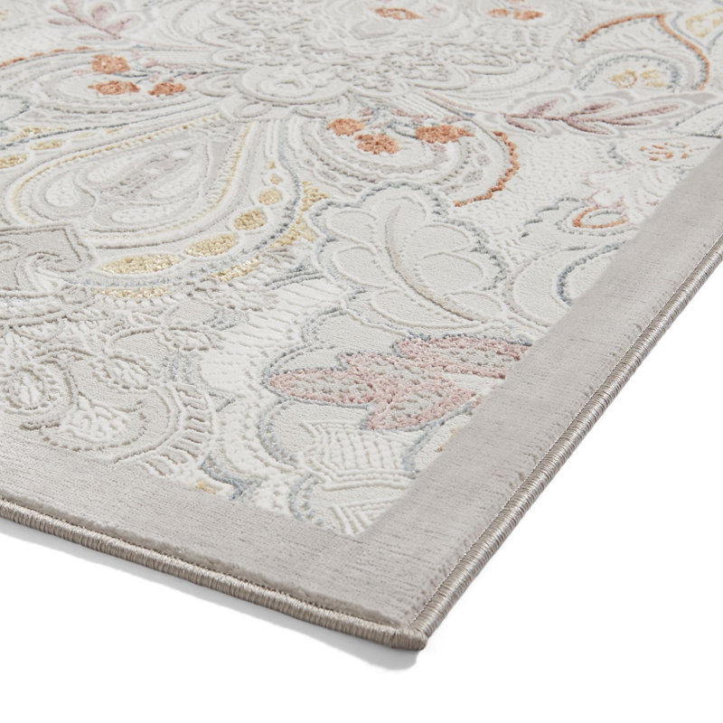 Laurence Llewelyn-Bowen Cathkin Damask Rug, Rectangle 120cm x 170cm
