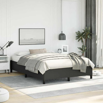 Cadre de lit Darrisha, cadre de lit plateforme tapissier, sans matelas