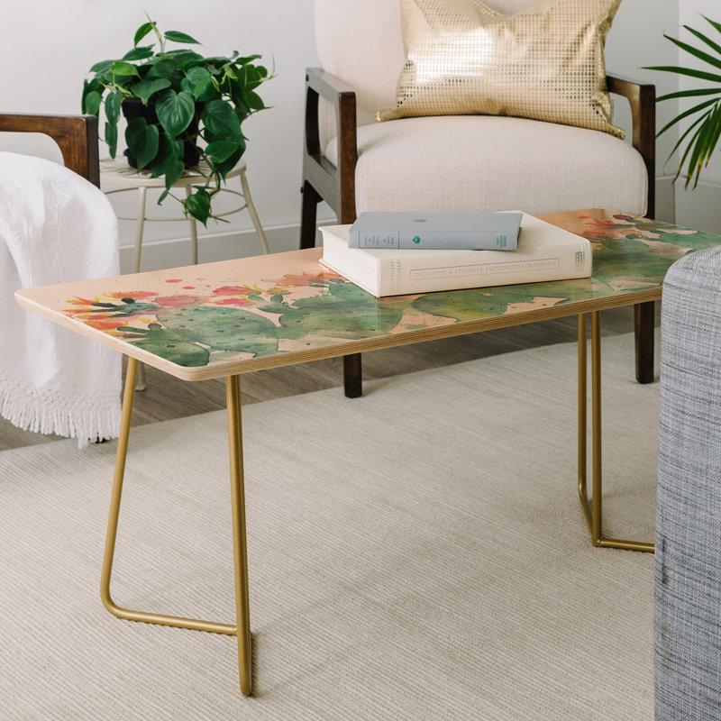 Table basse Jacqueline Maldonado, Ivory/Dark Green
