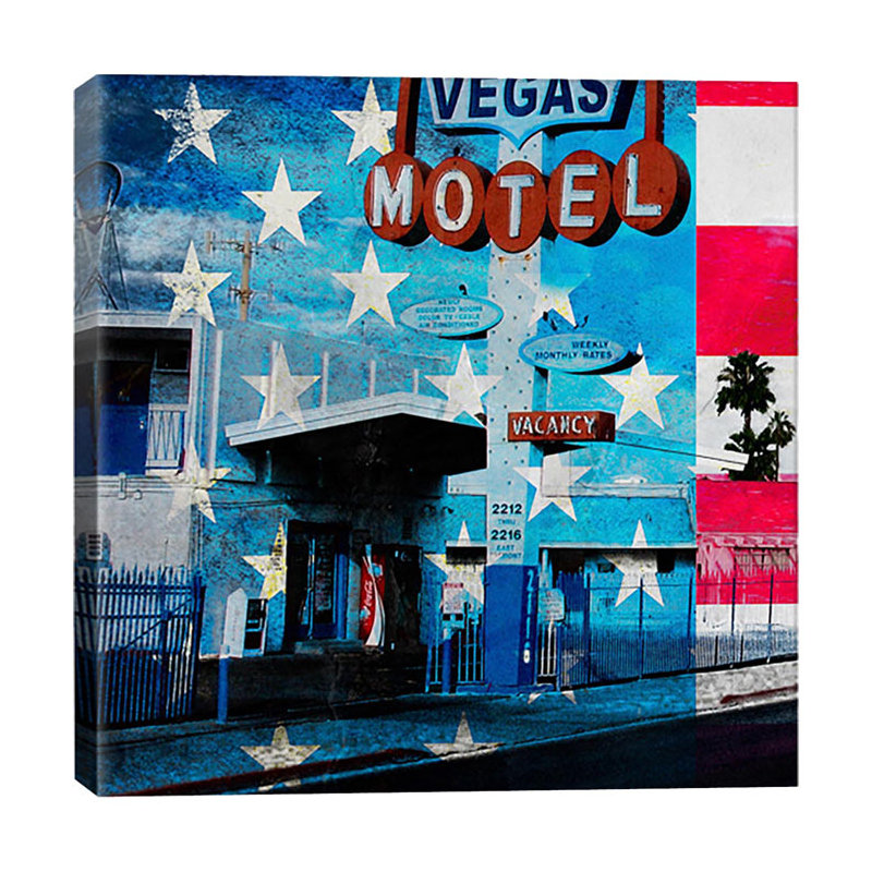 « american strip #2 » par fabrizio, impression sur toile, H 18 po x l 18 po x P 0,75 po