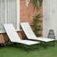 Méridienne pour l'extérieur 2 pièces Outsunny