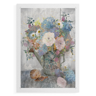 Seau de fleurs II - Impression sur toile seulement - NON-CADRE