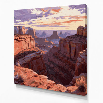 Southwestern Landscapes Red Rock Canyon 127 Brown Canvas Wall Art