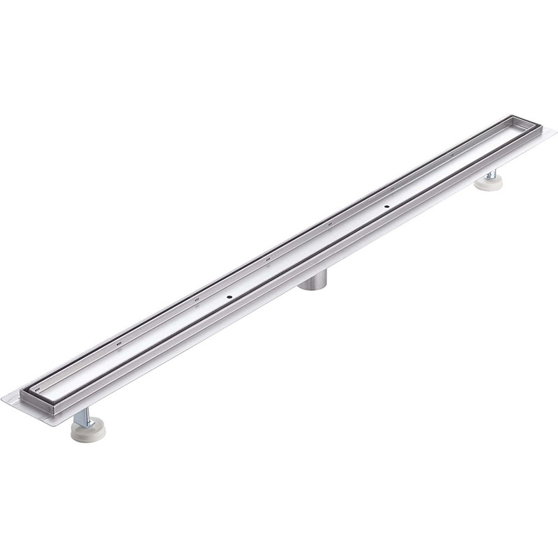 Drain de douche linéaire en acier inoxydable de 48 po KBFmore