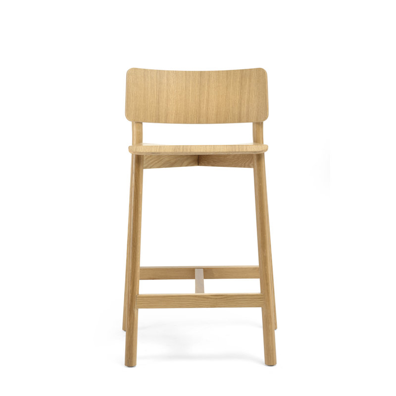 Tabouret de bar et de comptoir Ayomi, Chêne blanc, Tabouret de bar (hauteur du siège de 29 po)