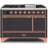 ILVE Majestic II Series 48 inch Dual Fuel Range with 8 Sealed Burners, Griddle (Solid Door)-64707737-64707734