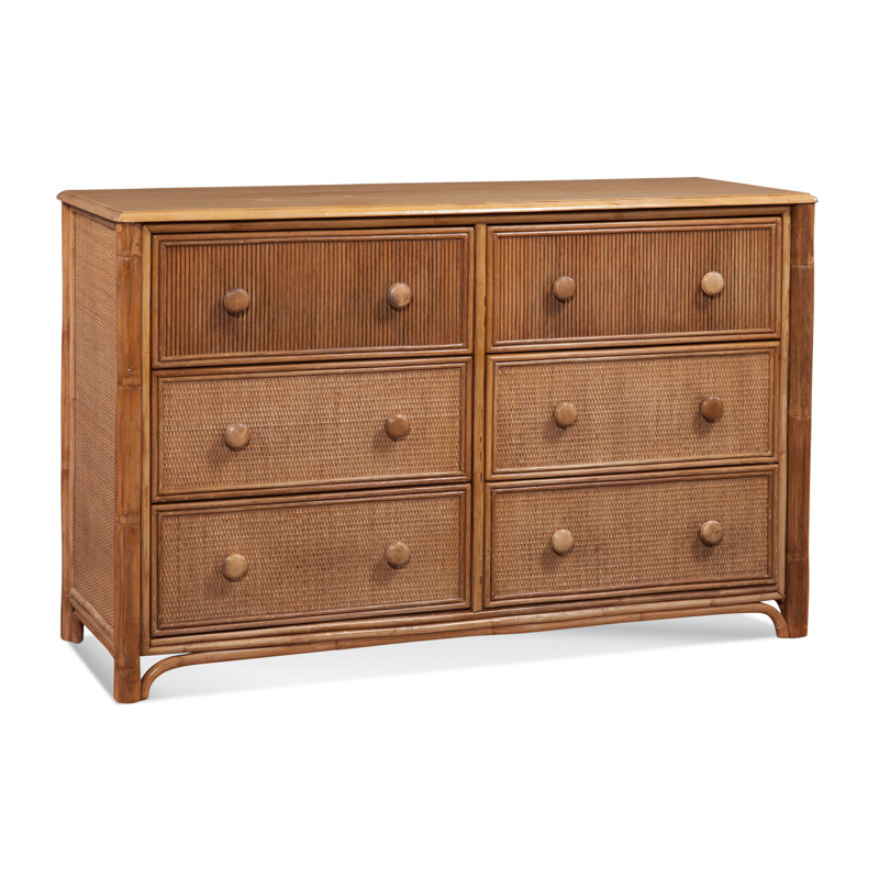 Commode double 6 tiroirs Summer Retreat, Miel