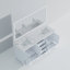 Meuble-lavabo double blanc 72 po X P 22 po D, plateau en marbre de Carrare et Miroir