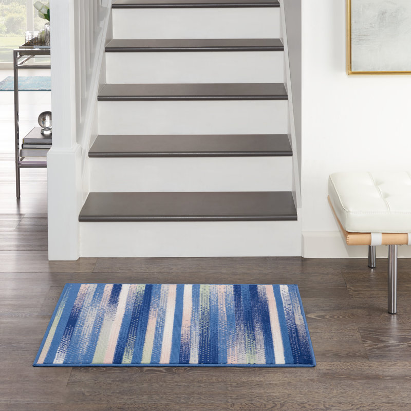 Striped Indoor Rug, Rectangle 2' x 3'