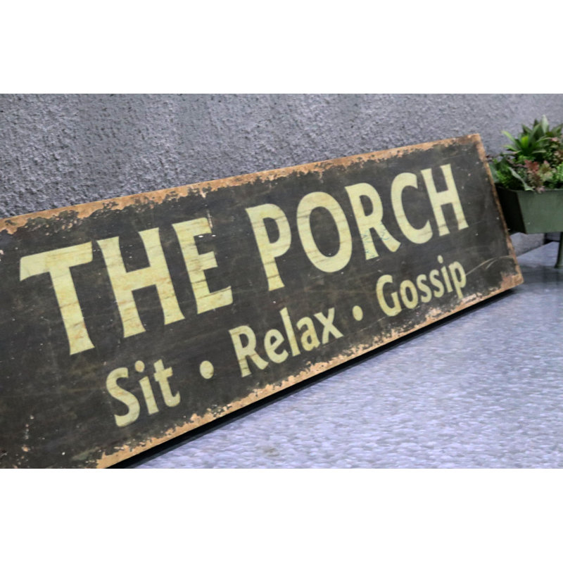 Décoration murale en bois rustique the porche